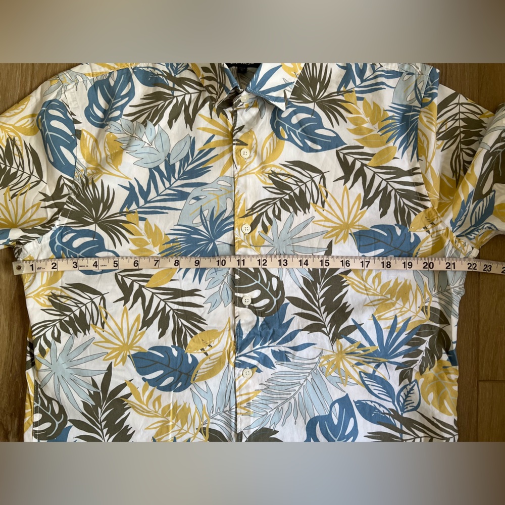 EXPRESS Tropical Button Down Shirt EUC - image 3